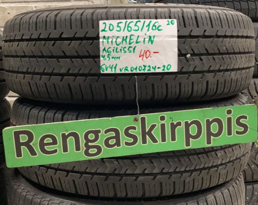 205/65R16C Michelin Agilis S1 kesä 4,5mm / 6V41