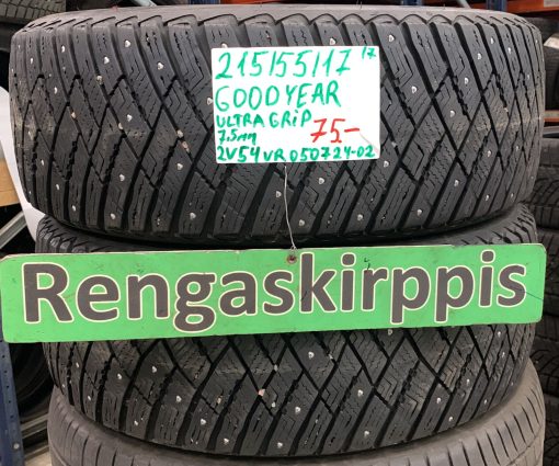 215/55R17 GoodYear UltraGrip nasta 7,5mm / 2V54