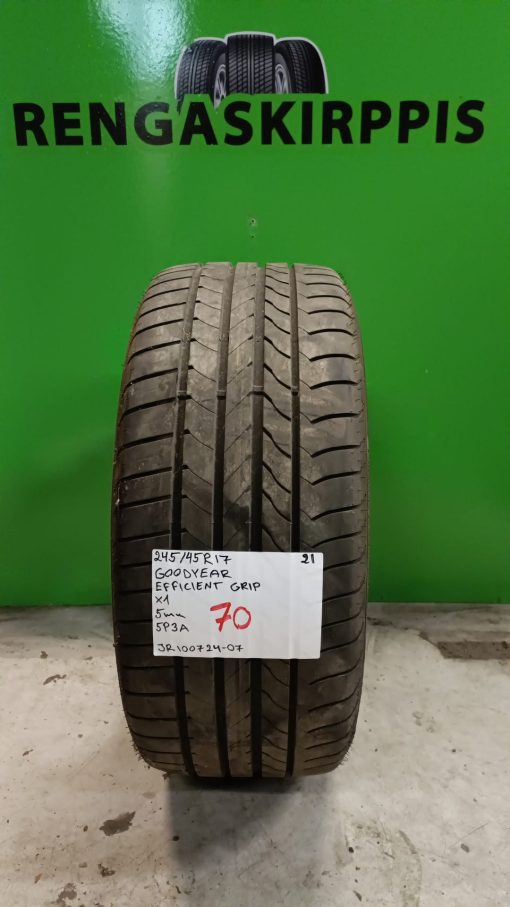 245/45R17 GoodYear EfficientGrip kesä 5mm / 4P14-1