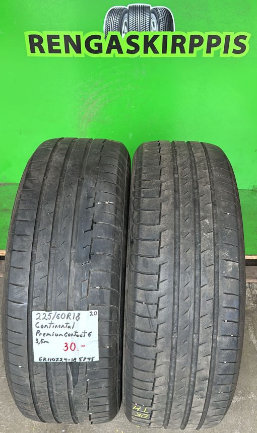 225/60R18 Continental PremiumContact 6 kesä 3,5mm / 5P45
