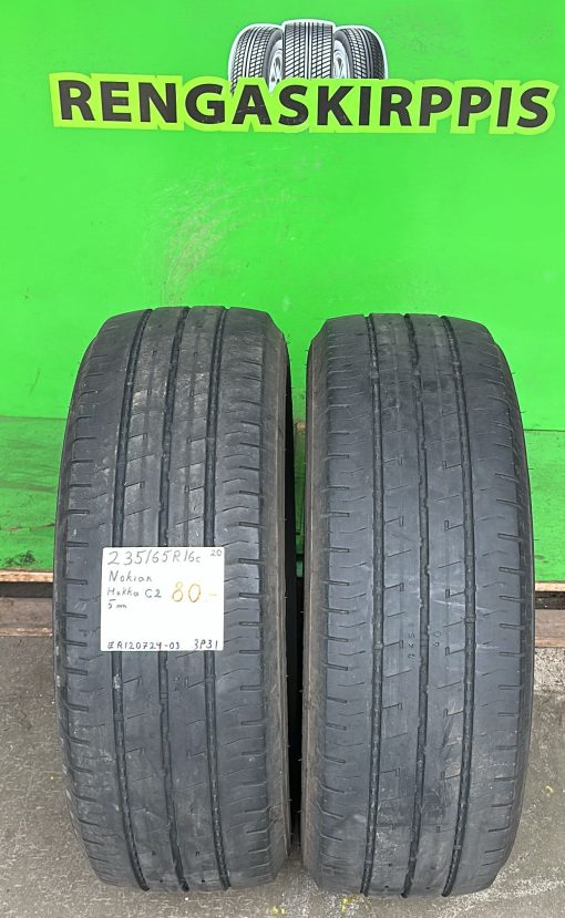 235/65R16C Nokian Hakka C2 kesä 5mm / 3P31