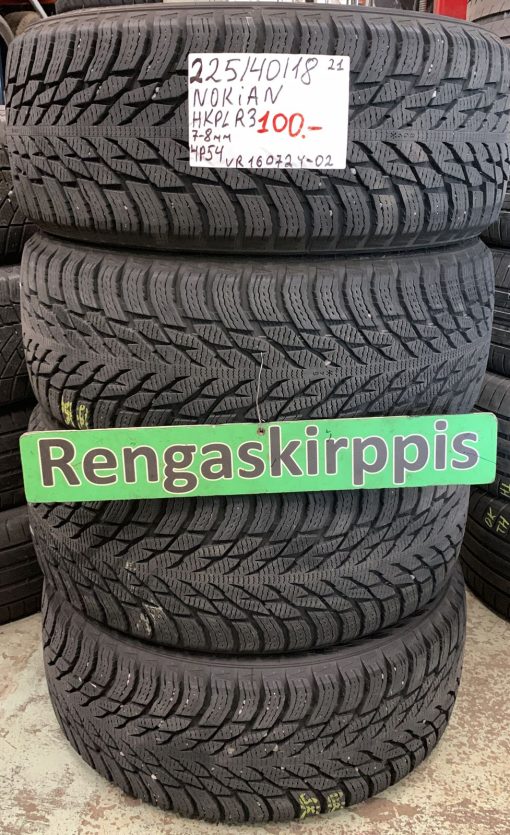 225/40R18 Nokian HKPL R3 kitka 7-8mm / 4P54