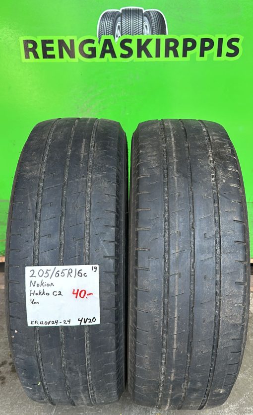 205/65R16C Nokian Hakka C2 kesä 4mm / 4V20