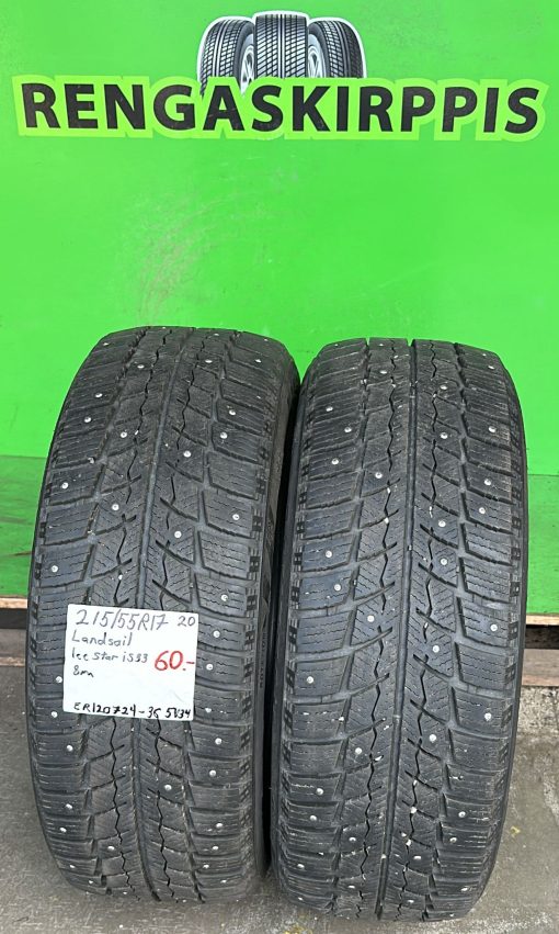 215/55R17 Landsail IceStar IS33 nasta 8mm / 5V34