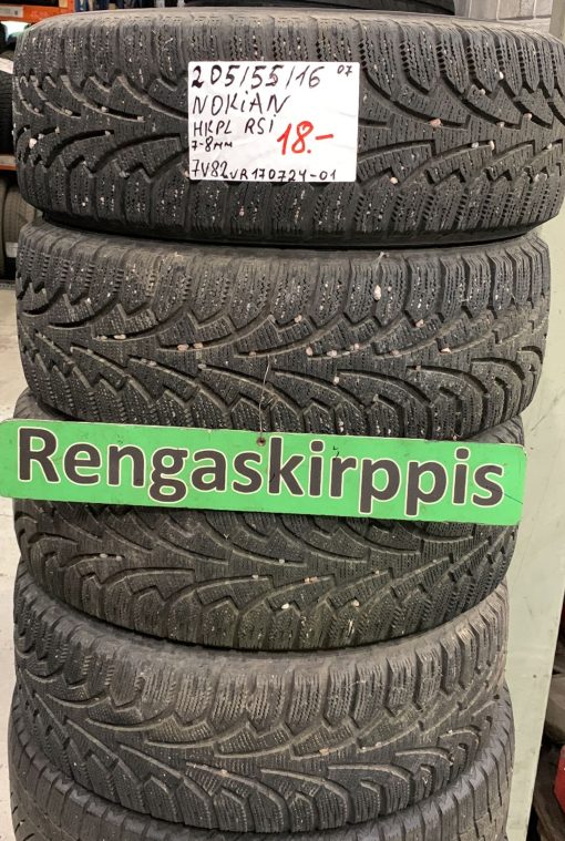 205/55R16 Nokian HKPL RSi kitka 7-8mm / 7V82
