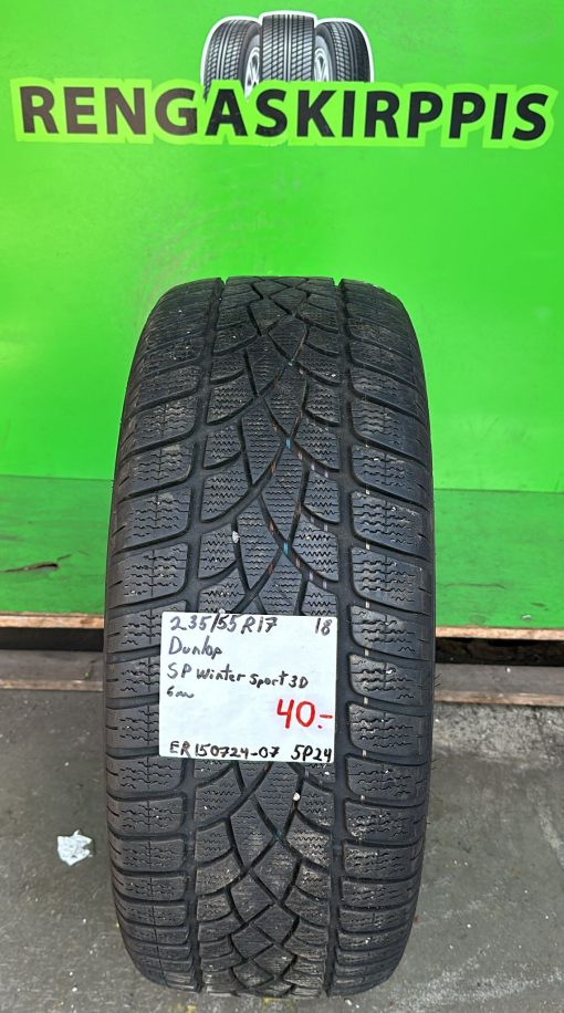 235/55R17 Dunlop SP Winter Sport 3D kitka 6mm / 5P24