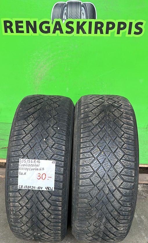 205/55R16 Continental VikingContact 7 kitka 4mm / 4V26