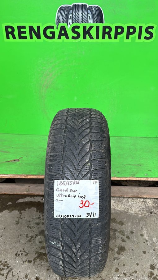 185/65R15 GoodYear UltraGrip Ice2 kitka 4mm / 3V11