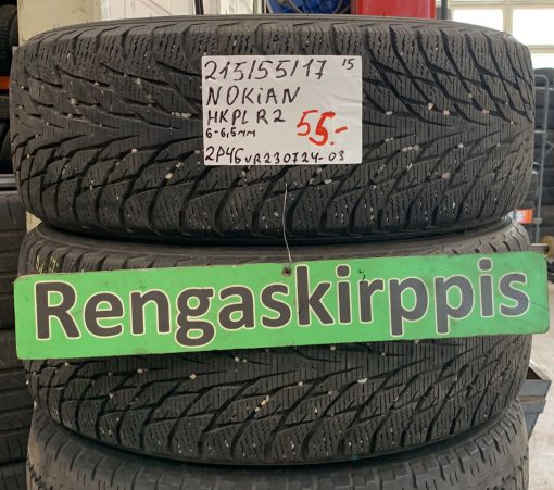 215/55R17 Nokian HKPL R2 kitka 6-6,5mm / 2P46