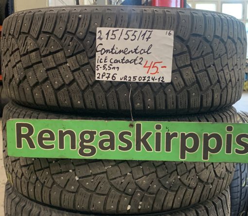 215/55R17 Continental IceContact 2 nasta 5-5,5mm / 2P76