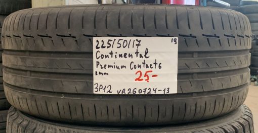 225/50R17 Continental PremiumContact 6 kesä 3mm / 3P12