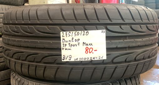 275/50R20 Dunlop SP Sport Maxx kesä 7mm / 3V9