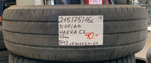 215/75R16C Nokian Hakka C2 kesä 4,5mm / 5P12