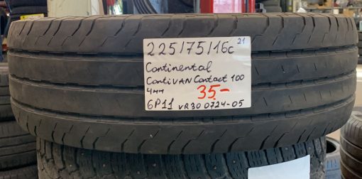 225/75R16C Continental ContiVanContact 100 kesä 4mm / 6P11