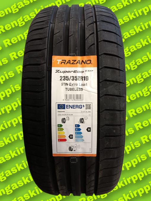 235/35R19 Trazano Zupereco Z-107 91W XL E,B (D,B) 72dB/ kesä