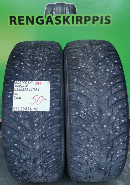 205/55R16 Nokian HKPL 8 94T nasta 5mm / 4V52