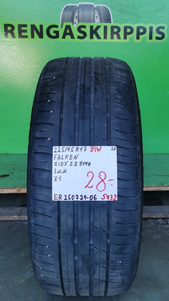 225/45R17 Falken Ziex ZE914B 91W kesä 3mm / 5V32