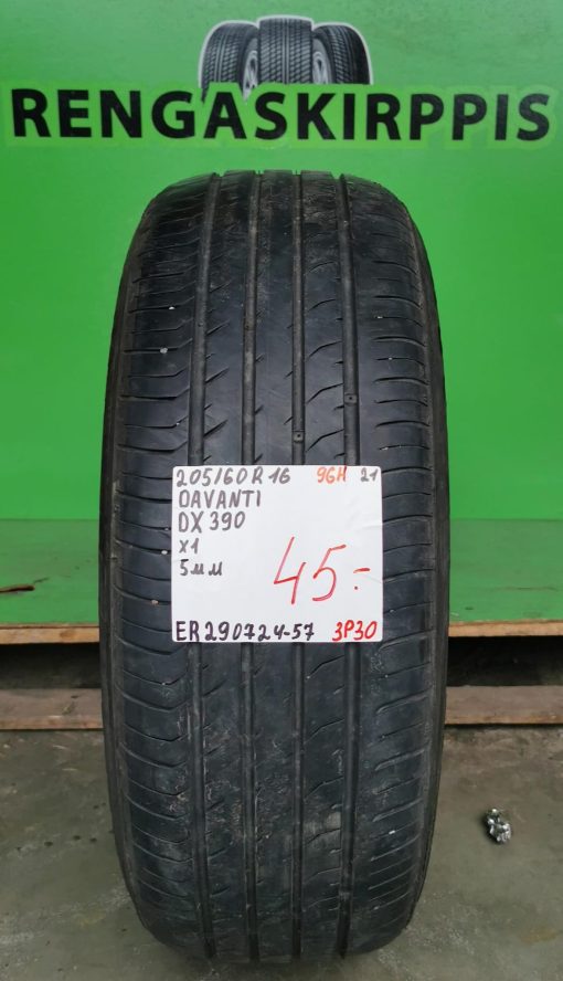 205/60R16 Davanti DX390 96H kesä 5mm / 3P30