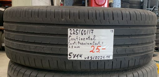 225/60R17 Continental ContiPremiumContact 5 kesä 3,5mm / 5V14