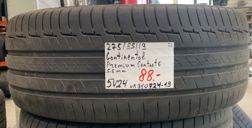 275/55R19 Continental PremiumContact 6 kesä 5,5mm / 5V24