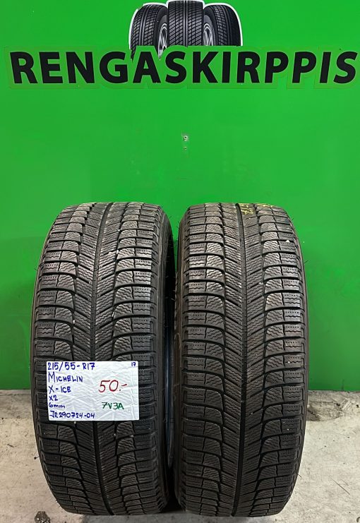215/55R17 Michelin X-Ice kitka 6mm / 7V3A