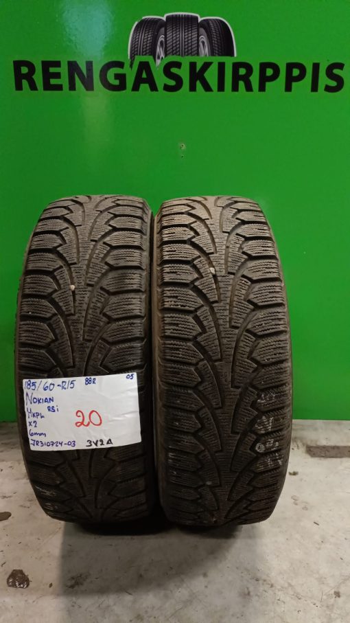 185/60R15 Nokian HKPL RSi 88R kitka 6mm / 3V2A
