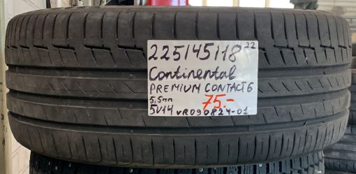 225/45R18 Continental PremiumContact 6 kesä 5,5mm / 5V14