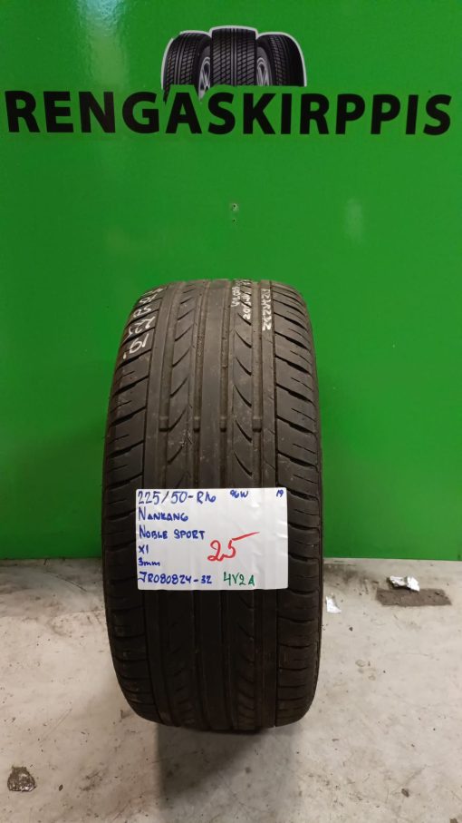 225/50R16 Nankang Noble Sport 96W kesä 3mm / 5V11-1