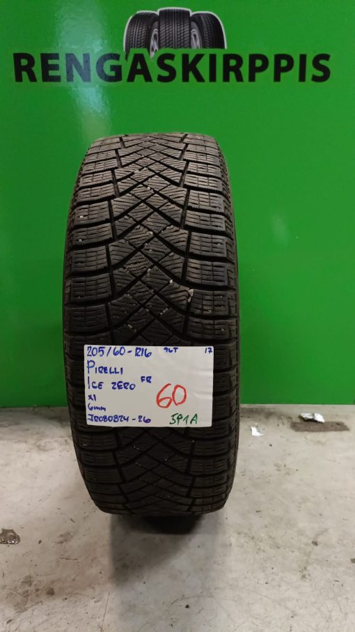 205/60R16 Pirelli Ice Zero FR 96T kitka 6mm / 5P1A
