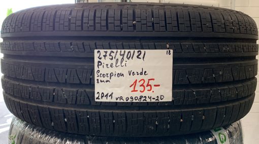 275/40R21 Pirelli Scorpion Verde kesä 8mm / 2P11