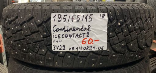 195/65R15 Continental IceContact 2 nasta 7mm / 3V22