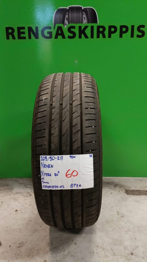 205/50R17 Nexen NFera SU4 93W kesä 5mm / 8P1A