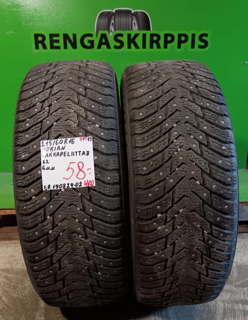 215/60R16 Nokian HKPL 8 99T nasta 6mm / 4V21