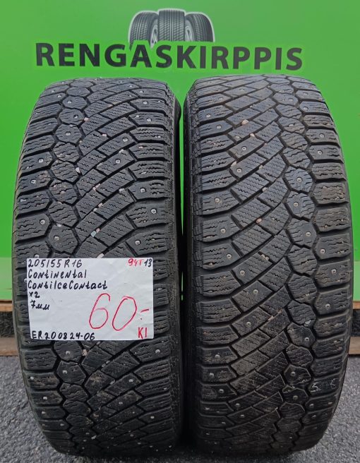 205/55R16 Continental ContiIceContact 94T nasta 7mm / K2