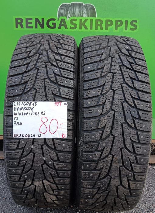 215/60R16 Hankook WinterPike RS 99T nasta 7mm / K2