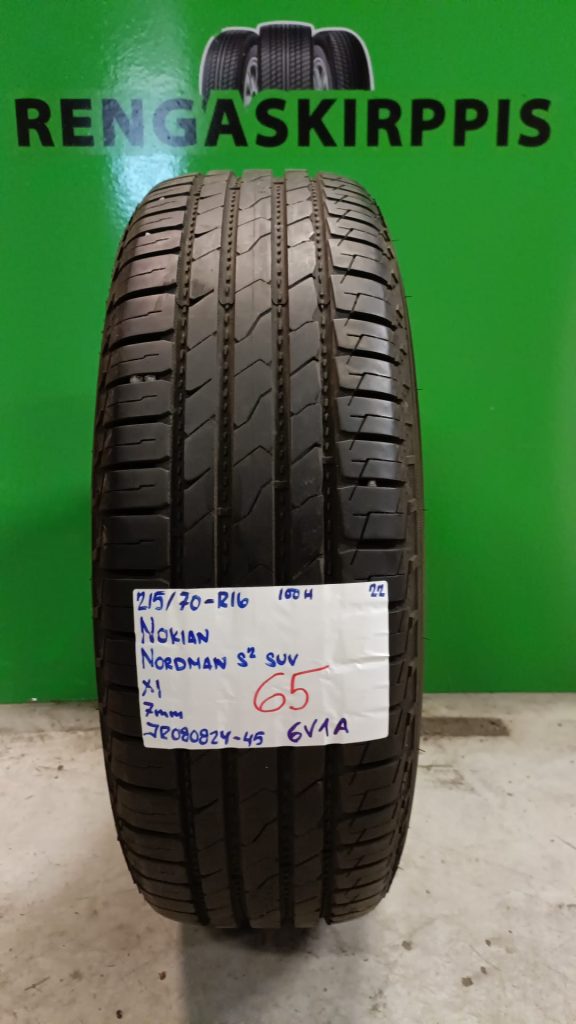 215/70R16 Nokian Nordman S2 SUV 100H kesä 7mm / 6V1A