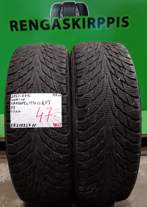 205/60R16 Nokian HKPL R2 RFT 92R kitka 5,5mm / 4V22