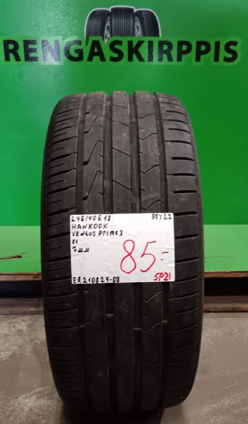 245/40R18 Hankook Ventus Prime 3 97Y kesä 7mm / 5P21