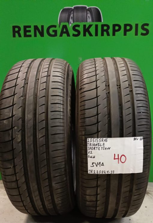 205/55R16 Triangle Sportex TSH11 91V kesä 6mm / 5V1A