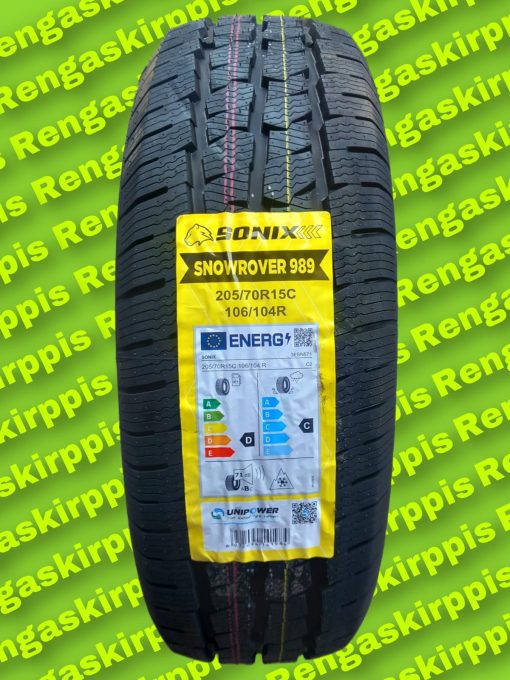 205/70R15C Sonix Snowrover 989 106/104R D, C 71dB/ kitka