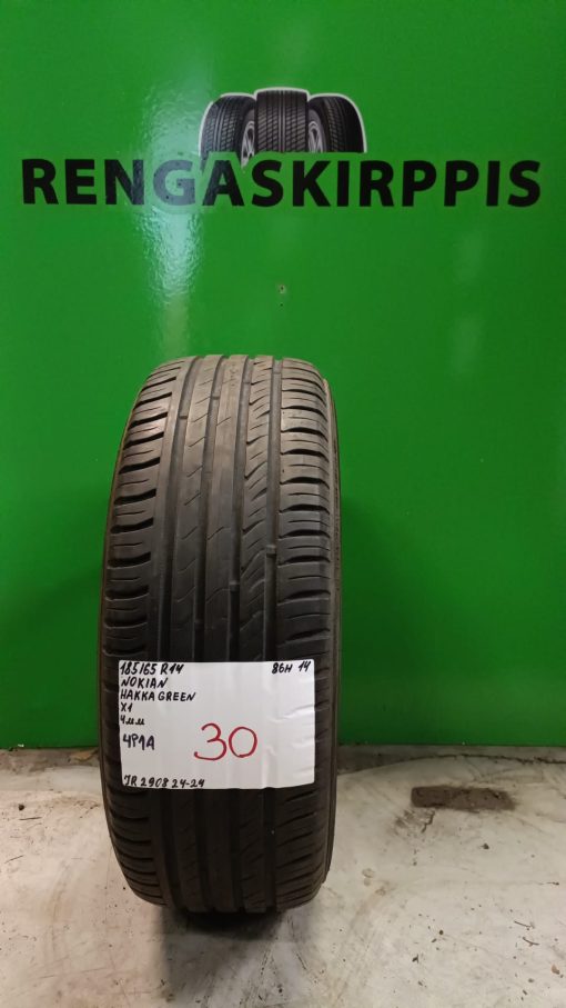 185/65R14 Nokian Hakka Green 86H kesä 4mm / 4P1A