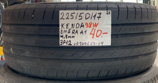 225/50R17 Kenda Emera A1 98W kesä 4,5mm / 3P12