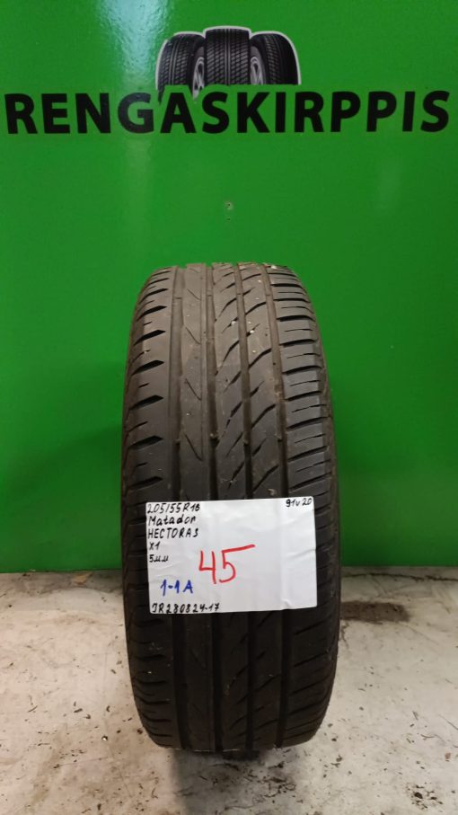 205/55R16 Matador Hectoras 91V kesä 5mm / 1-1A