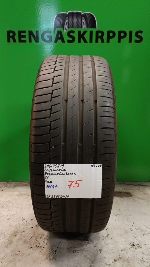 245/45R19 Continental PremiumContact 6 102V kesä 4mm / 9V1A
