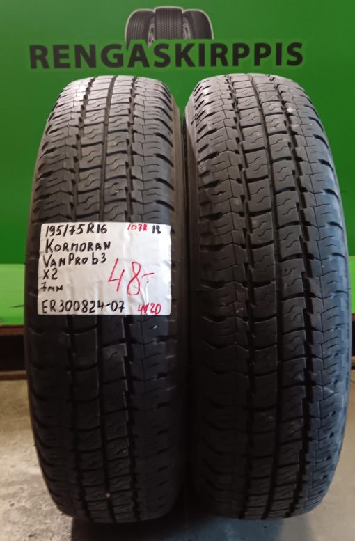 195/75R16C Kormoran VanPro B3 107R kesä 7mm / 4V20