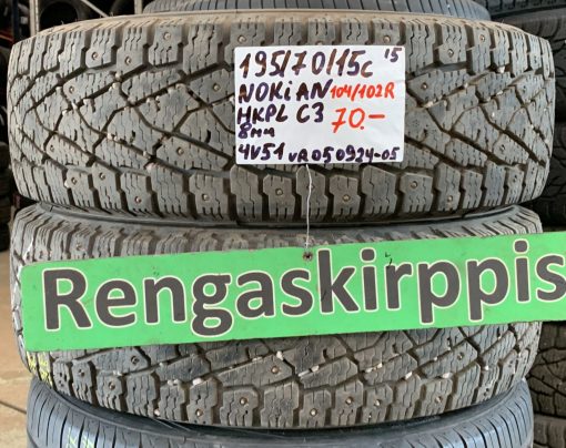 195/70R15C Nokian HKPL C3 104/102R nasta 8mm / 4V51