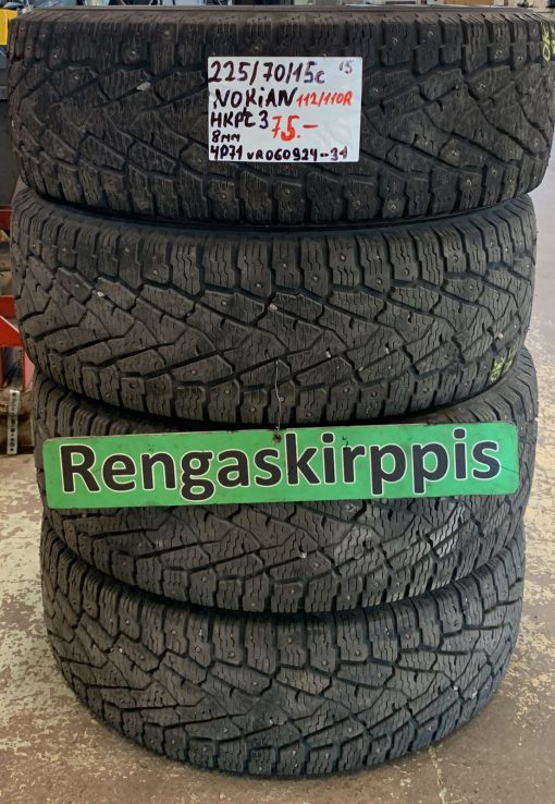 225/70R15C Nokian HKPL 3 112/110R nasta 8mm / 4P71
