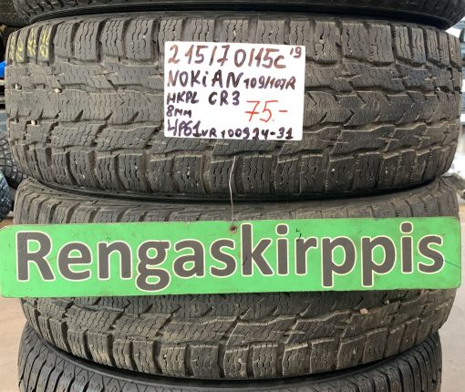 215/70R15C Nokian HKPL CR3 109/107R kitka 8mm / 4P61