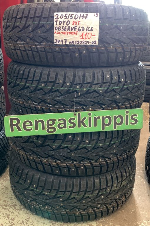 205/50R17 Toyo Observe G3 Ice 89T nasta ajamattomat / 2V47