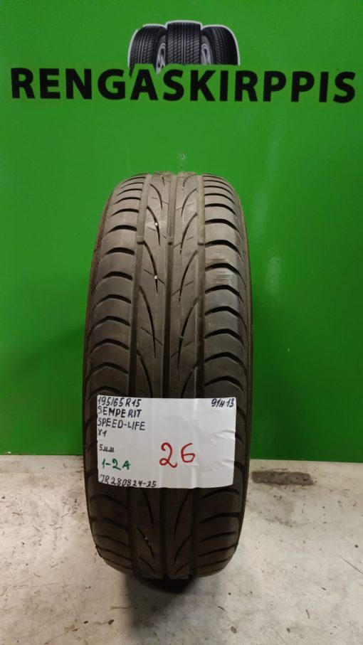 195/65R15 Semperit Speed-Life 91H kesä 5mm / 1-2A
